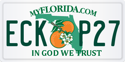 FL license plate ECKP27