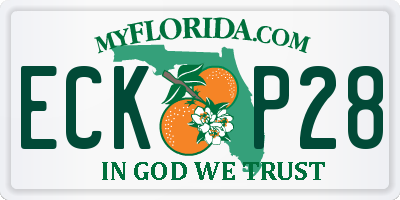 FL license plate ECKP28