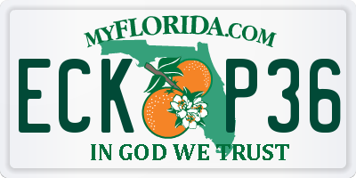 FL license plate ECKP36