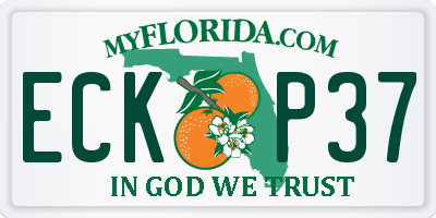 FL license plate ECKP37