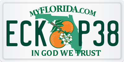 FL license plate ECKP38