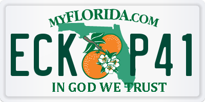 FL license plate ECKP41