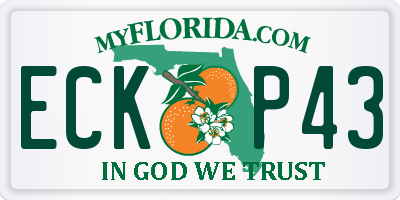FL license plate ECKP43