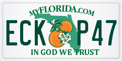 FL license plate ECKP47