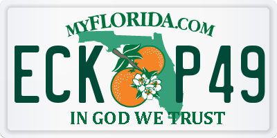 FL license plate ECKP49