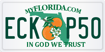 FL license plate ECKP50
