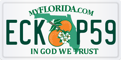 FL license plate ECKP59