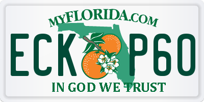 FL license plate ECKP60