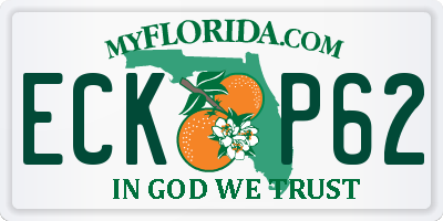 FL license plate ECKP62