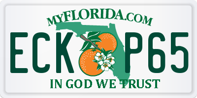 FL license plate ECKP65