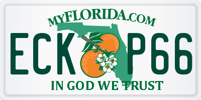 FL license plate ECKP66