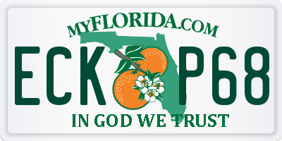FL license plate ECKP68