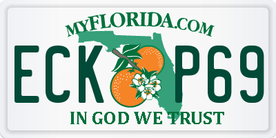 FL license plate ECKP69