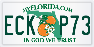 FL license plate ECKP73