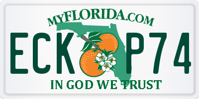 FL license plate ECKP74