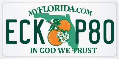 FL license plate ECKP80
