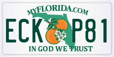 FL license plate ECKP81