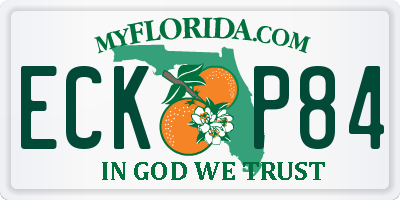 FL license plate ECKP84