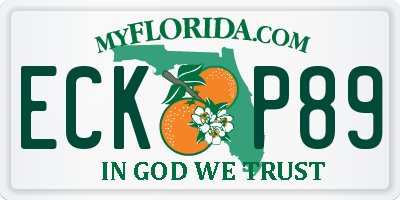 FL license plate ECKP89