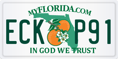 FL license plate ECKP91