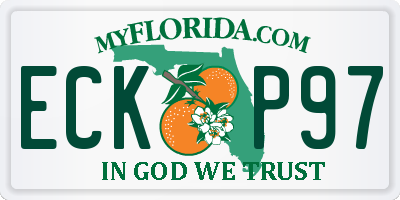 FL license plate ECKP97