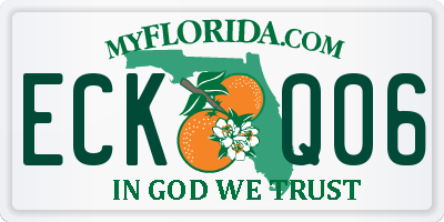 FL license plate ECKQ06