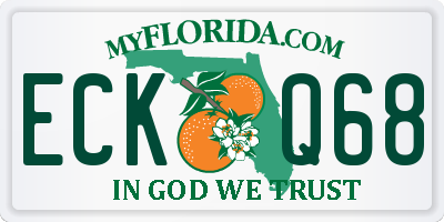 FL license plate ECKQ68