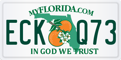 FL license plate ECKQ73