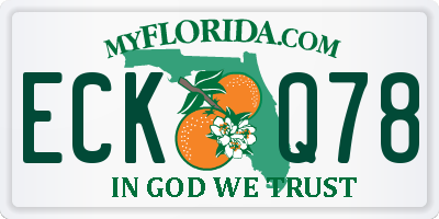 FL license plate ECKQ78