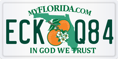 FL license plate ECKQ84