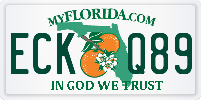 FL license plate ECKQ89