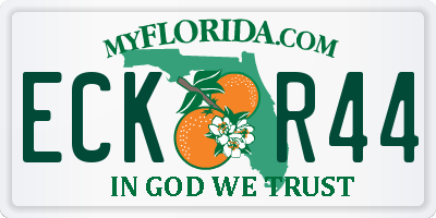 FL license plate ECKR44