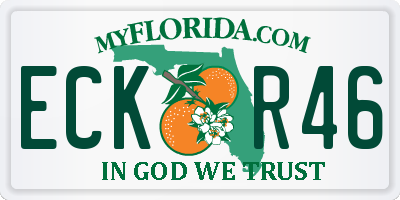 FL license plate ECKR46