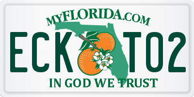 FL license plate ECKT02