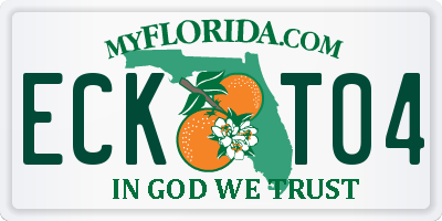 FL license plate ECKT04