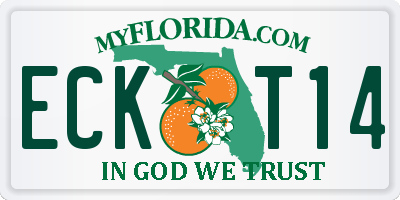 FL license plate ECKT14