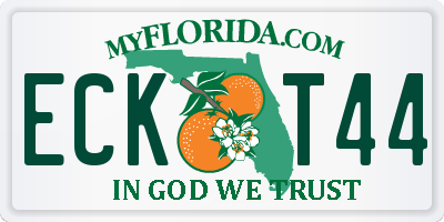 FL license plate ECKT44