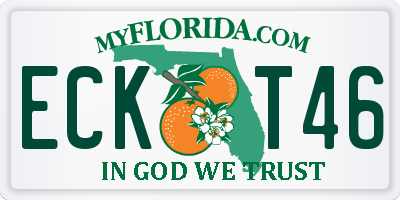 FL license plate ECKT46