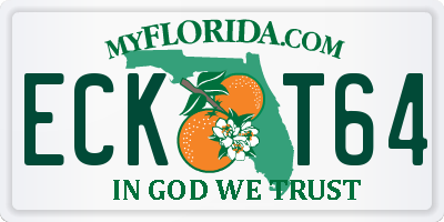 FL license plate ECKT64