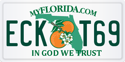 FL license plate ECKT69