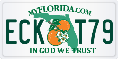 FL license plate ECKT79