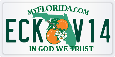 FL license plate ECKV14