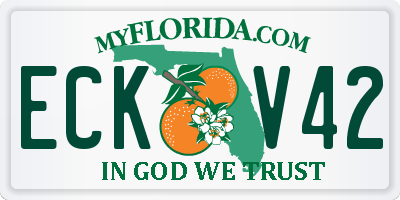 FL license plate ECKV42