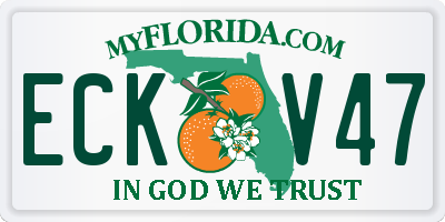 FL license plate ECKV47
