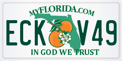 FL license plate ECKV49