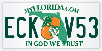 FL license plate ECKV53