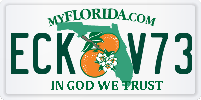FL license plate ECKV73