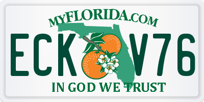 FL license plate ECKV76