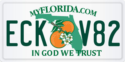 FL license plate ECKV82