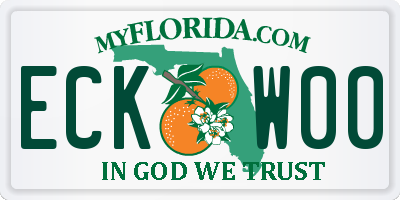 FL license plate ECKW00